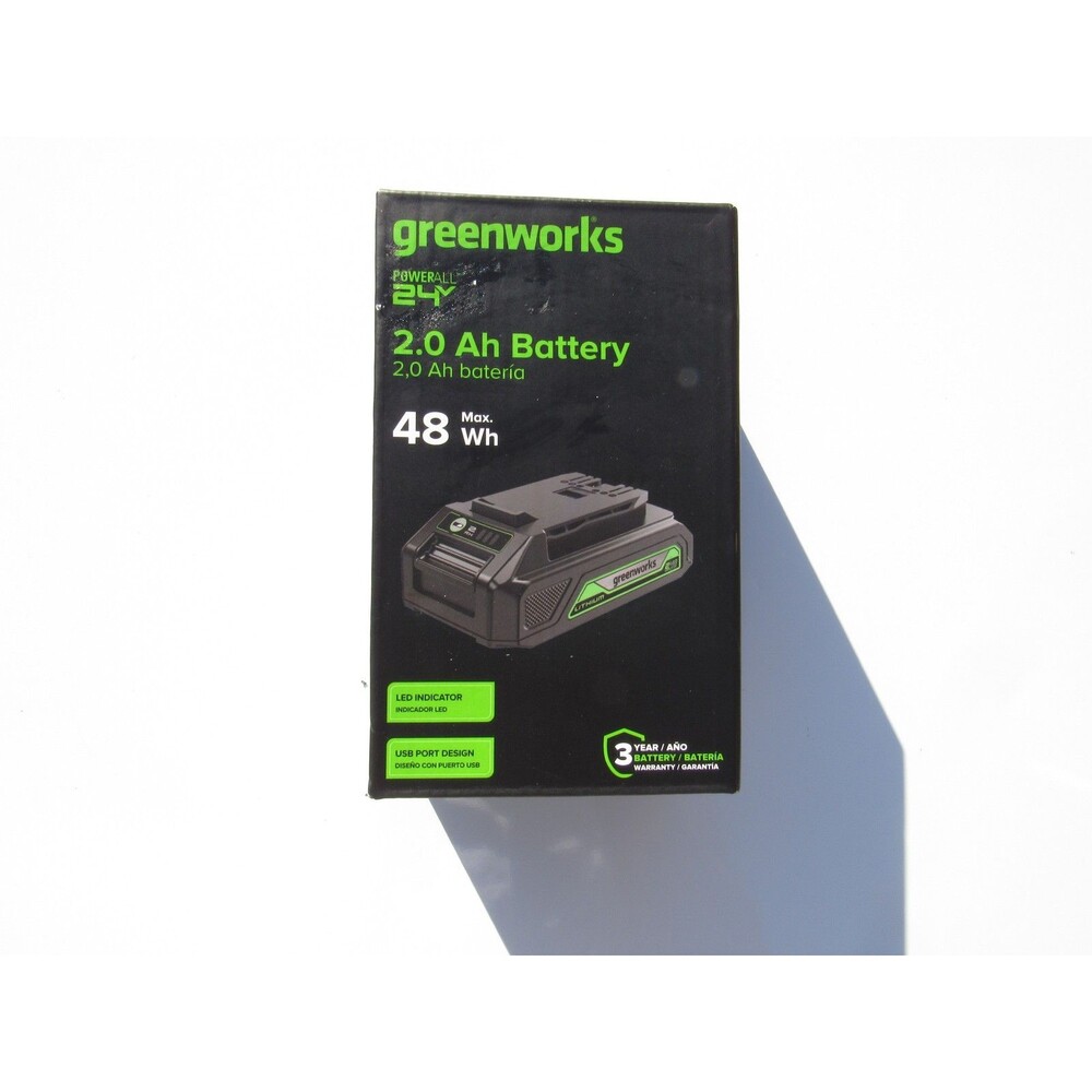Greenworks POWERALL 24V 2.0 Ah Lithium-Ion Battery 48 Wh USB Port BAG708 New